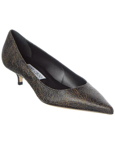 Jimmy Choo Amelia 35 Crackled Leather Pumps In Multi