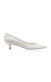 Jimmy Choo Amelia Leather Pump In Neutral
