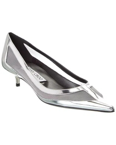 JIMMY CHOO JIMMY CHOO AMELIA MESH & LEATHER PUMP
