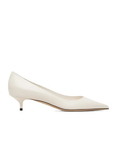 Jimmy Choo Amelia Pointed High Heels In White