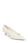 Jimmy Choo Amelia Pointed Toe Kitten Heel Pump