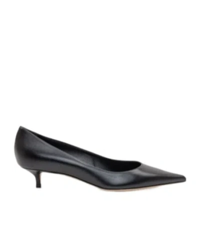 JIMMY CHOO AMELIA POINTED-TOE KITTEN-HEEL PUMPS