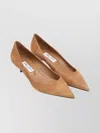 Jimmy Choo 40mm Amelia Pointed-toe Pumps In Brown
