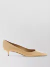 Jimmy Choo Women Brown Pointed Toe Pumps In Nude