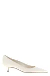 Jimmy Choo Amelia 50 Leather Pumps In White