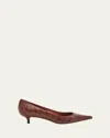 Jimmy Choo Amelia Snake-printed Leather Pumps