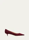 Jimmy Choo Amelia Suede Kitten-heel Pumps In Garnt