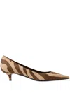 Jimmy Choo Amelia Pumps Mit Zebra-print In Brown