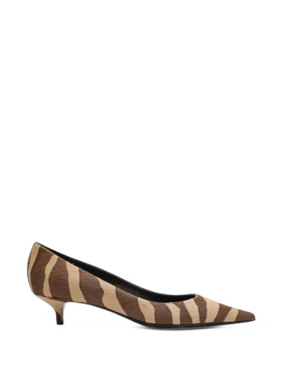 Jimmy Choo Amelia Zebra-print Pumps In Gold