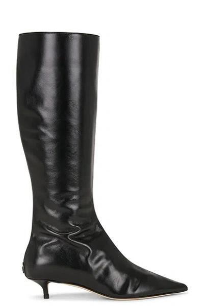 Jimmy Choo Amis Kb 35 Leather Boot In Black
