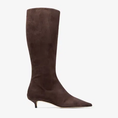 Jimmy Choo Amis Knee Boot 35 In Brown
