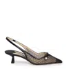Jimmy Choo Hollowed-out Knitted High Heels In Black