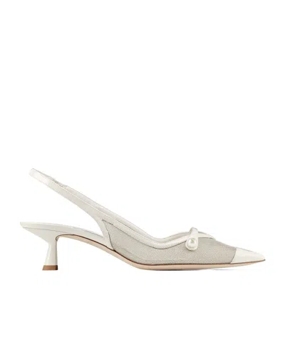 Jimmy Choo Amita 45 In Latte/champagne