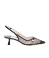Jimmy Choo Hollowed-out Knitted High Heels In Black