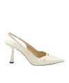 Jimmy Choo Pointed High Heel Sandals In Neutral