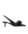 Jimmy Choo Amita 45 Nappa Leather Slingback Pumps In Black