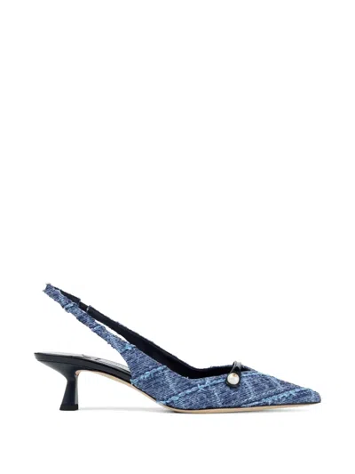 Jimmy Choo Amita Pearl-embellished Tweed Pumps In Multi