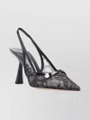 Jimmy Choo Amita Pumps With Lace And Pearl Detail In Black