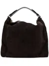 Jimmy Choo Ana Hobo Leather Shoulder Bag In Brown
