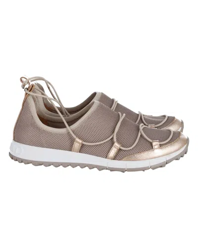 Jimmy Choo Andrea Sneakers In Beige Mesh