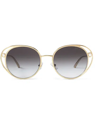 JIMMY CHOO ANGELA ROUND-FRAME SUNGLASSES