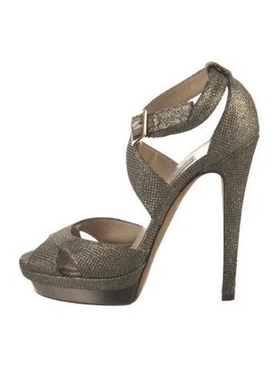 Pre-owned Jimmy Choo Animal Print Glitter Accents Pumps