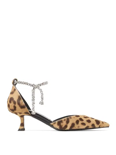 JIMMY CHOO ANIMAL PRINTED SANDALS