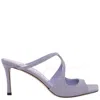 Jimmy Choo Woman Sandals Lilac Size 7 Textile Fibers