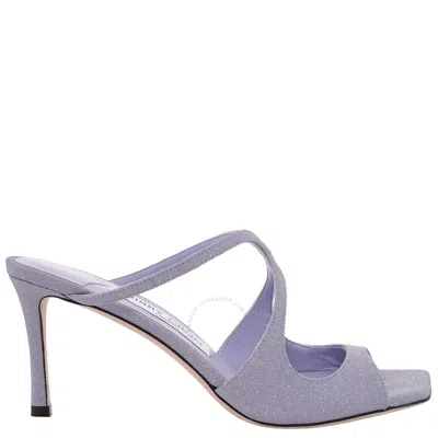 JIMMY CHOO JIMMY CHOO ANISE 75 GLITTER MULES