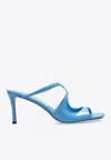 Jimmy Choo Anise 75 Leather Mules In Blue