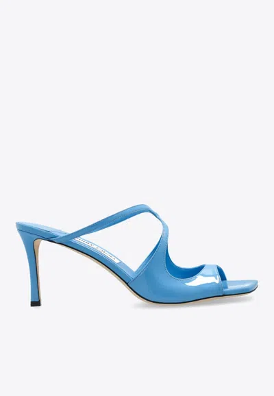 JIMMY CHOO ANISE 75 LEATHER MULES