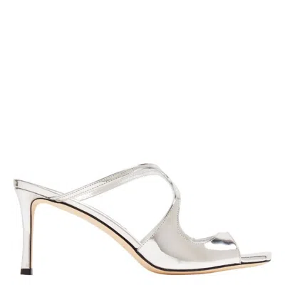 JIMMY CHOO ANISE 75 LEATHER MULES