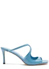 Jimmy Choo Anise 75 Patent Leather Mules In Light Blue