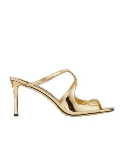 Jimmy Choo Anise 75mm Mules In Nude