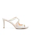 Jimmy Choo Anise 75mm Sandals In White