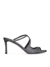 Jimmy Choo Anise Embellished Slip-on Sandals In Metallic
