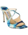 Jimmy Choo Anise 95 Denim Sandal In Blue