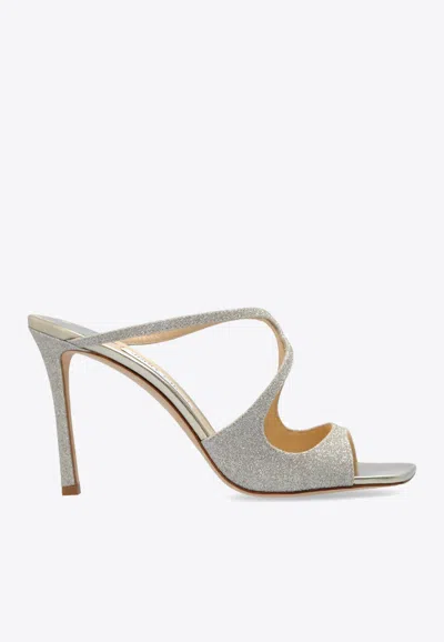 Jimmy Choo 75mm Anise Sandals In Metallic