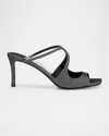 Jimmy Choo Anise Embellished Slip-on Sandals In Cosmo
