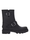 Jimmy Choo Biker Rain Black Tpu Rain Boots Black 42 In Blue