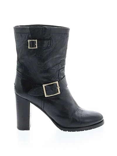 Pre-owned Jimmy Choo Ankle Boots In Black