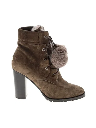 Pre-owned Jimmy Choo Ankle Boots In Brown