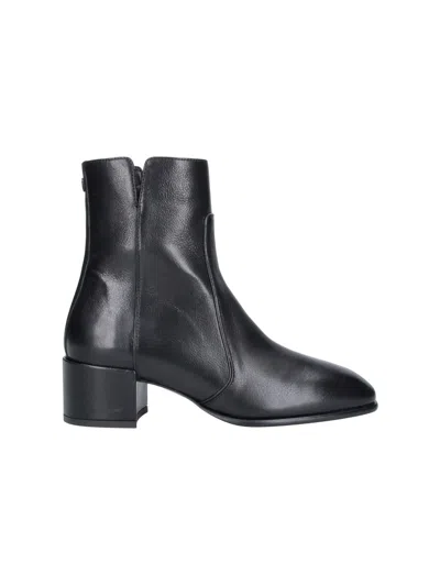 Jimmy Choo 45mm Eliot Vintage Leather Ankle Boots In Black