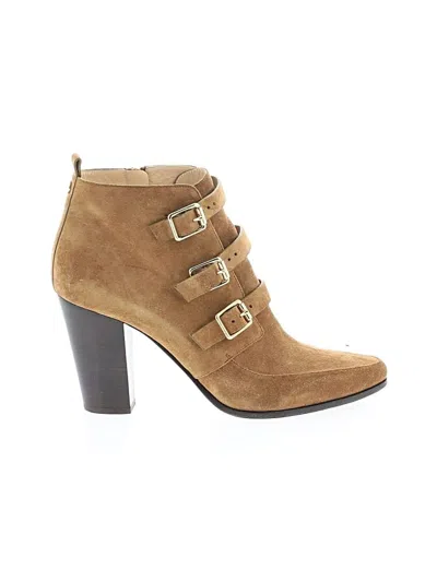 Pre-owned Jimmy Choo Ankle Boots In Tan