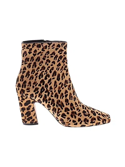 Pre-owned Jimmy Choo Ankle Boots In Tan