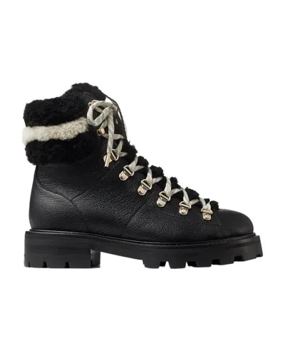 Jimmy Choo Ankle-length Lace-up Boots In Black