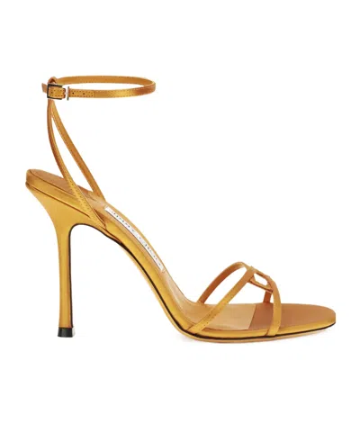 Jimmy Choo Ankle-strap Heeled Sandals In Orange