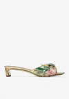 Jimmy Choo Annika 35 Leather Mule In Multi