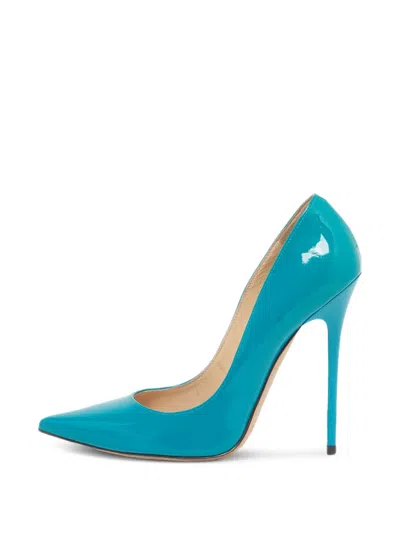 Pre-owned Jimmy Choo Anouk Patent Pumps In Blue