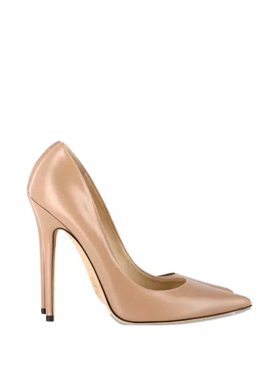 Pre-owned Jimmy Choo Anouk Pointed-toe Pumps In Neutral